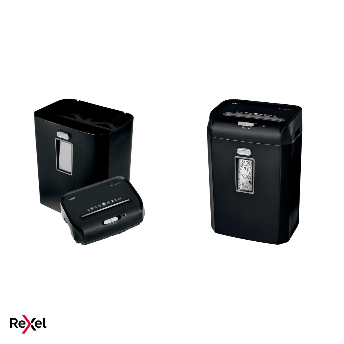 Distrugator de documente Rexel ProMax QS RES823 cu alimentare manuala, taiere strip-cut P-2 in fasii de 6 mm, 8 coli, cos de 23 l cu geam de vizualizare, distruge capse si carduri [4]