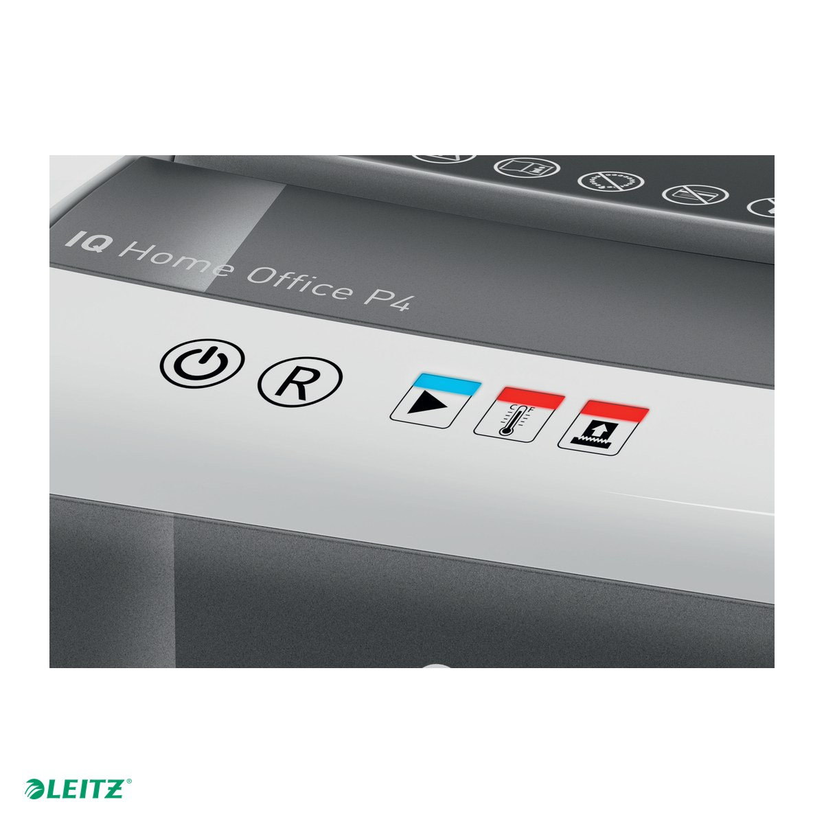 Distrugator documente manual Leitz IQ Home Office, P4, cross-cut (confeti), taiere 10 coli, cos 23l, alb [5]