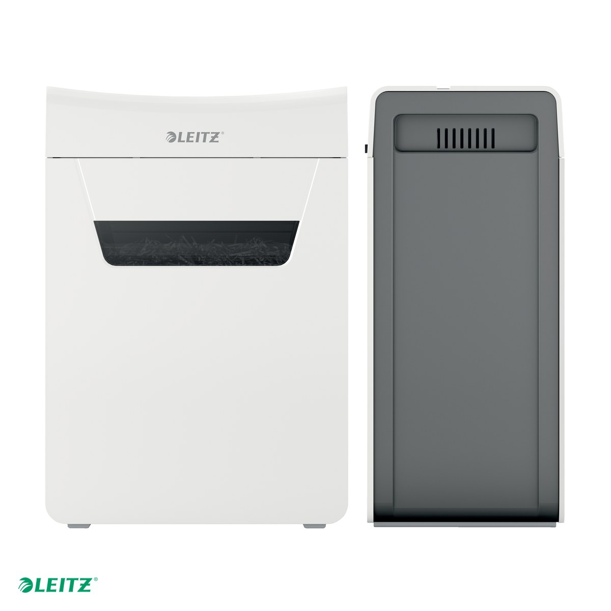 Distrugator documente manual Leitz IQ Protect 10X, P4, cross-cut (confeti), taiere 10 coli, cos 18l, alb [5]