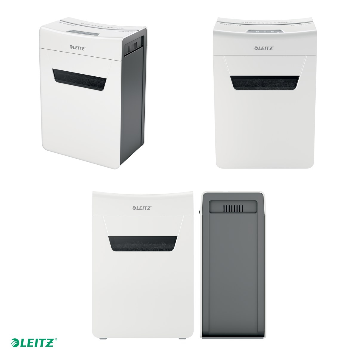 Distrugator documente manual Leitz IQ Protect 6M, P5, micro-cut (particule), taiere 6 coli, cos 18l, alb [4]