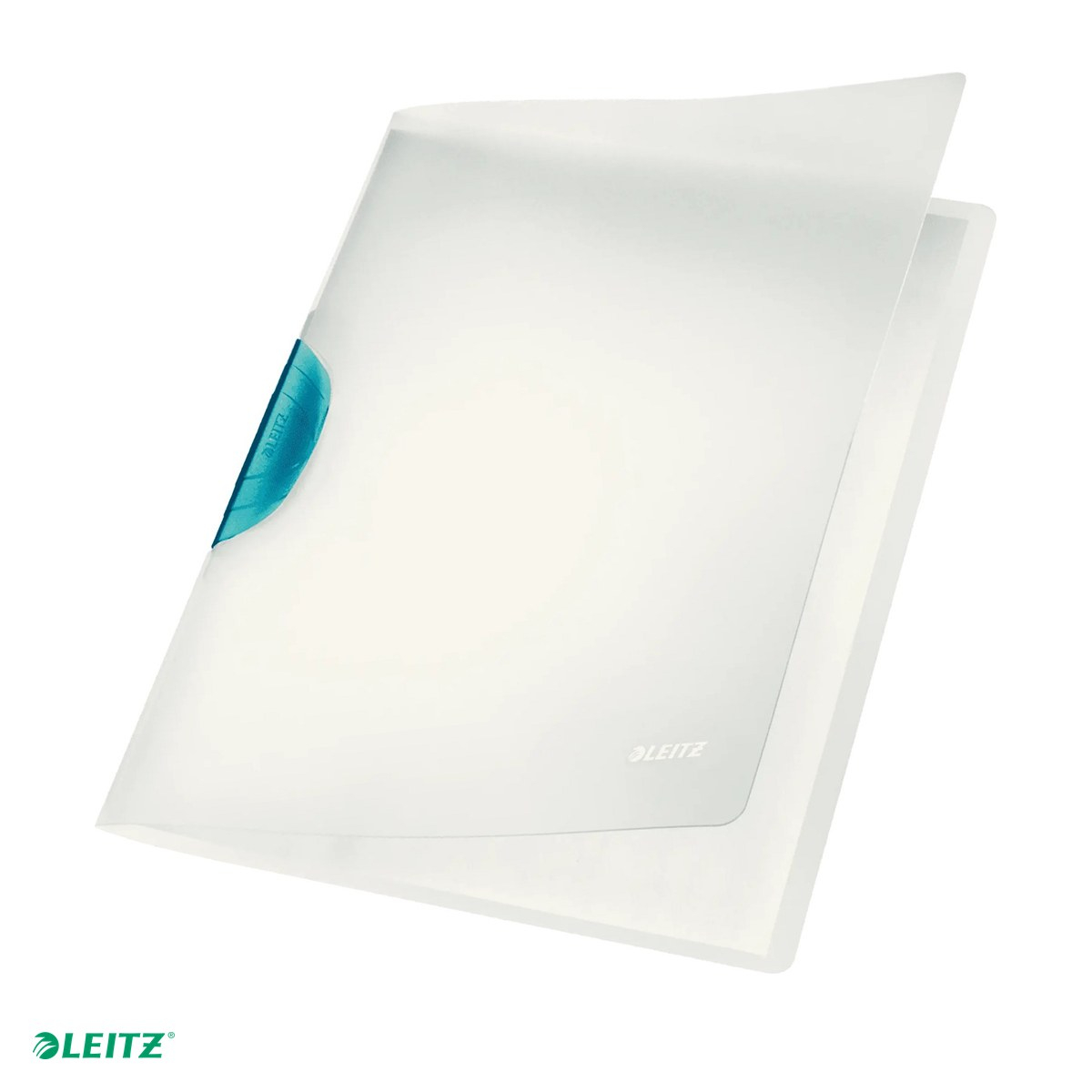 Dosar cu clip Leitz Magic ColorClip, PP, A4, capacitate 30 coli, pentru documente perforate, albastru deschis [1]
