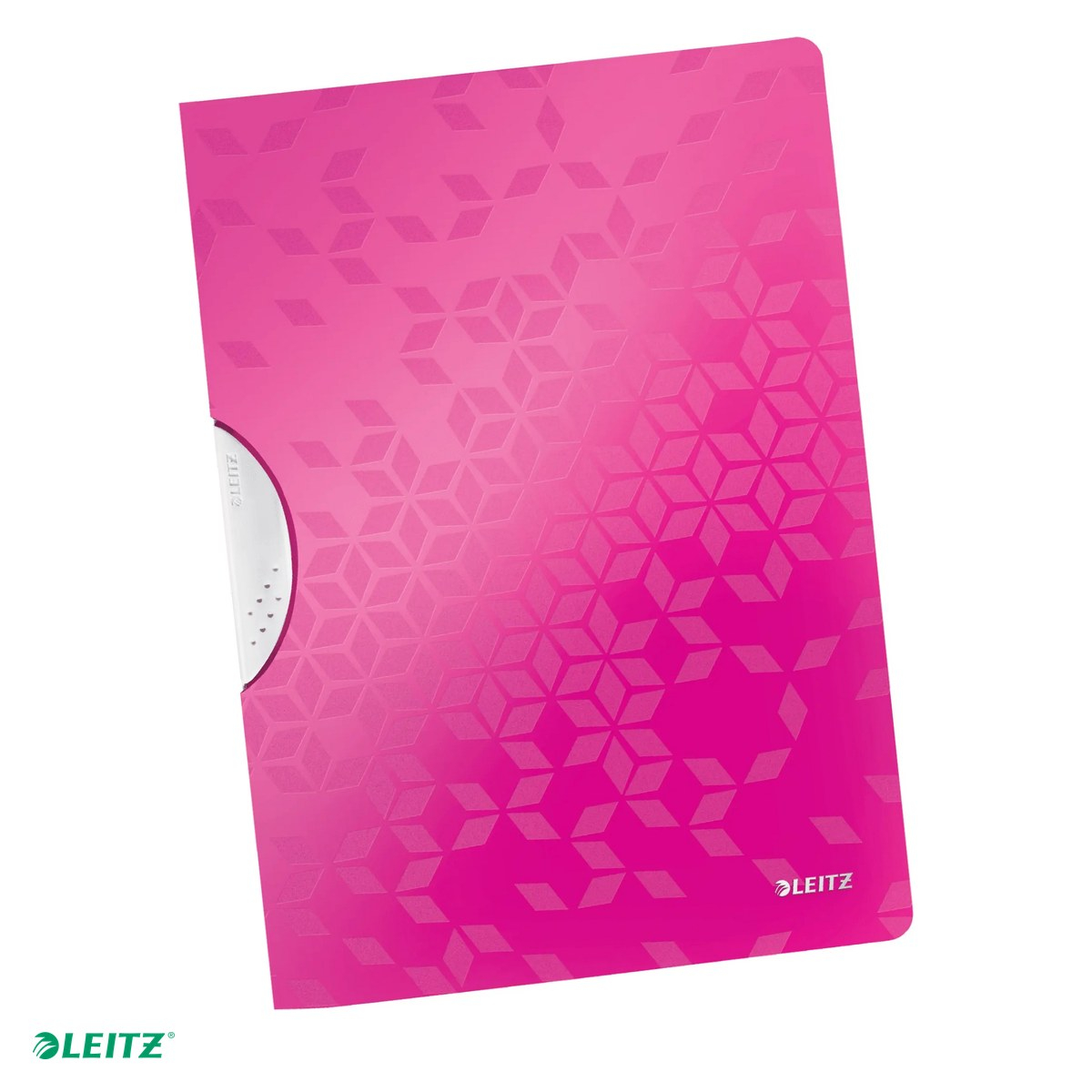 Dosar cu clip Leitz WOW ColorClip, PP, A4, capacitate 30 coli, pentru prezentare, roz [1]