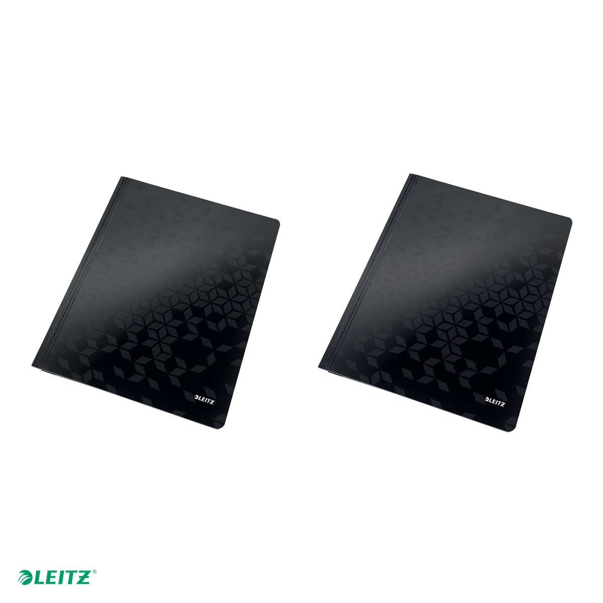 Dosar cu sina Leitz WOW, carton laminat, A4, capacitate 250 coli, pentru arhivare, negru [4]