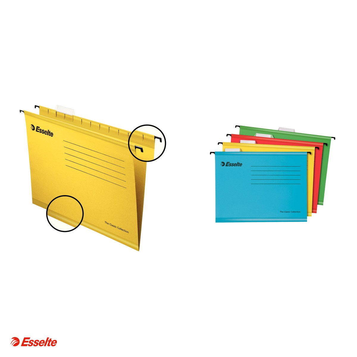 Dosar suspendabil Esselte Classic, carton, A4, pentru arhivare, galben [4]