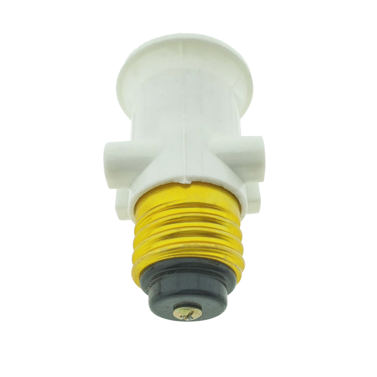 Dulie cu soclu E27 si 2 prize Euro C7, 16A 250V, alba [3]