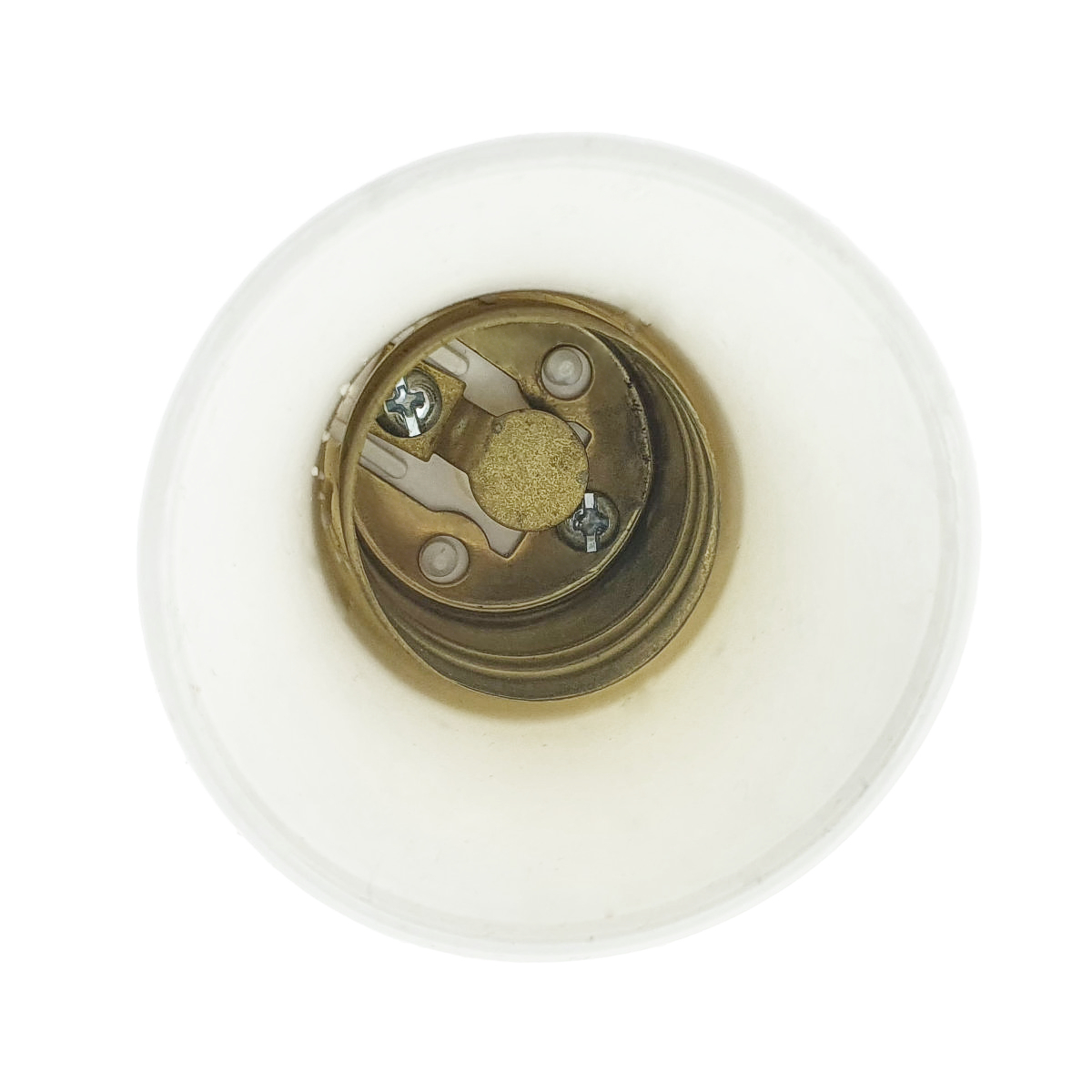 Dulie cu stecher, pentru bec, fasung E27, din plastic, cu conectare la priza retea electrica, alba [5]