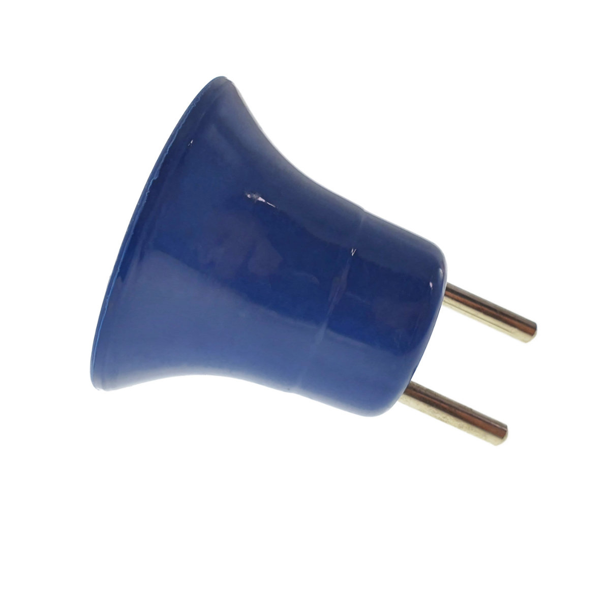 Dulie cu stecher, pentru bec, fasung E27, din plastic, cu conectare la priza retea electrica, albastru [4]