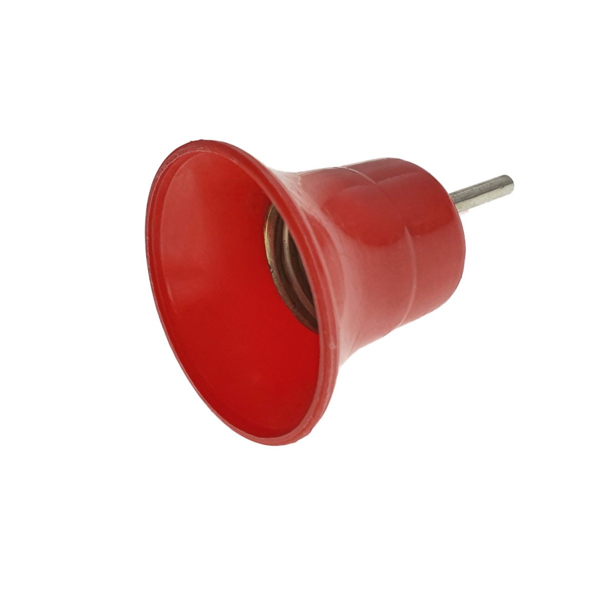 Dulie cu stecher, pentru bec, fasung E27, din plastic, cu conectare la priza retea electrica, rosu [4]