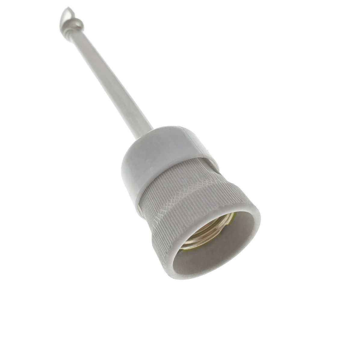 Dulie E27 10A 230V, cu tija 140mm, alba [4]