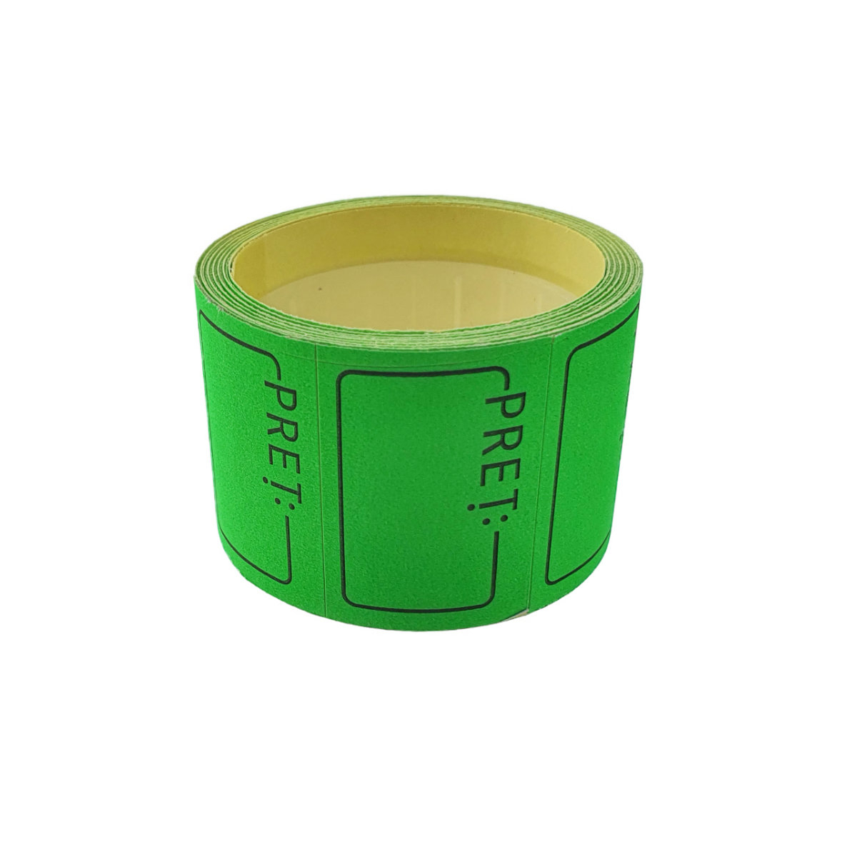 Etichete de pret autoadezive 1.5x3cm,verde fluorescent,la rola [3]
