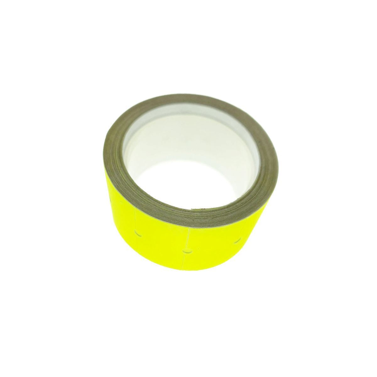 Etichete de pret autoadezive 22x12mm, galben fluorescent , la rola 12 grame [3]