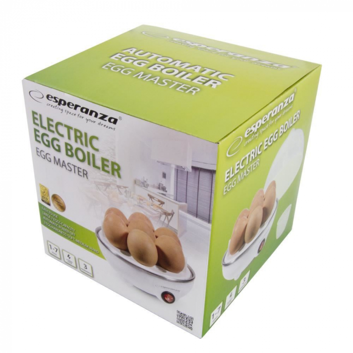 Fierbator de oua electric Egg Master EKE001,350W,1-7 oua,oprire automata,alb [6]