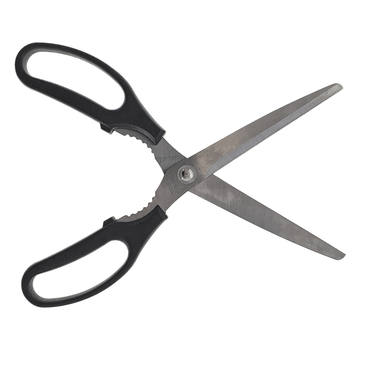 Foarfeca de birou multifunctionala, lungime 25 cm, lama otel inoxidabil, maner plastic negru [7]