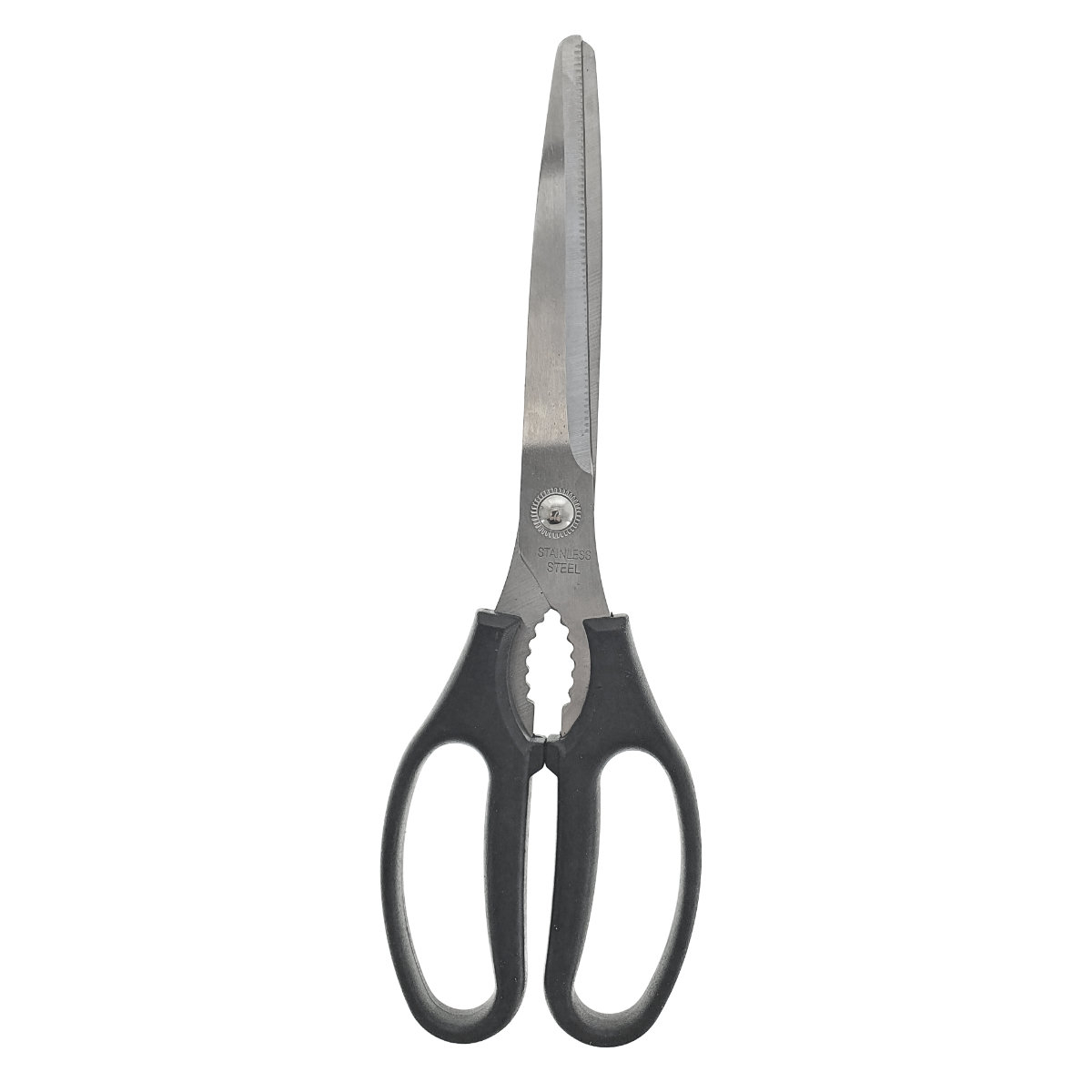 Foarfeca de birou multifunctionala, lungime 25 cm, lama otel inoxidabil, maner plastic negru [6]