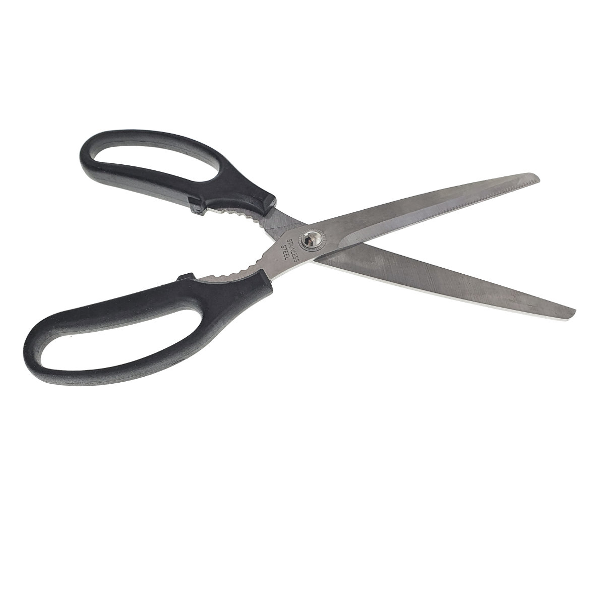 Foarfeca de birou multifunctionala, lungime 25 cm, lama otel inoxidabil, maner plastic negru [5]