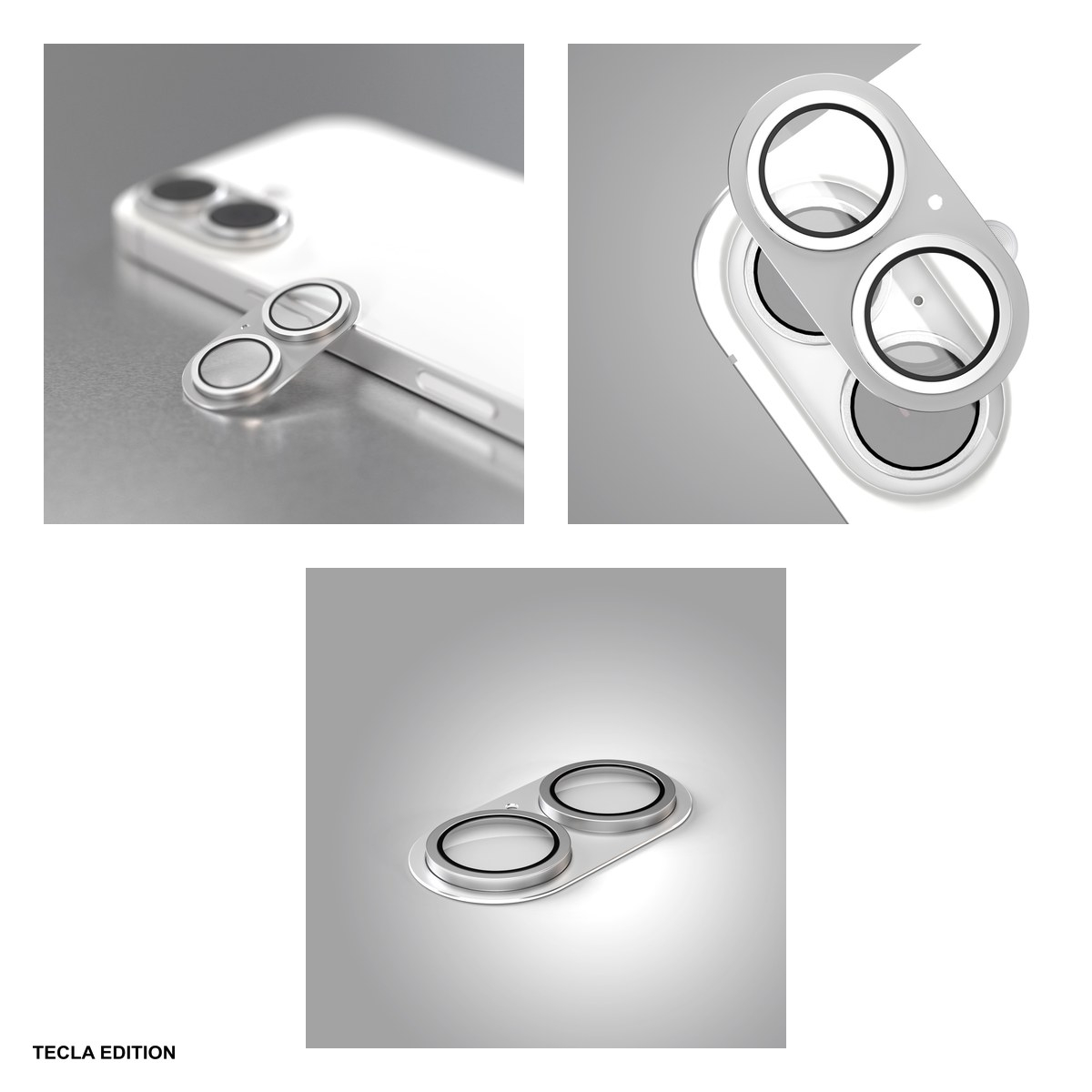 Folie protectie camera integrala Etteri, cu rama verde, pentru Apple iPhone 17 [4]