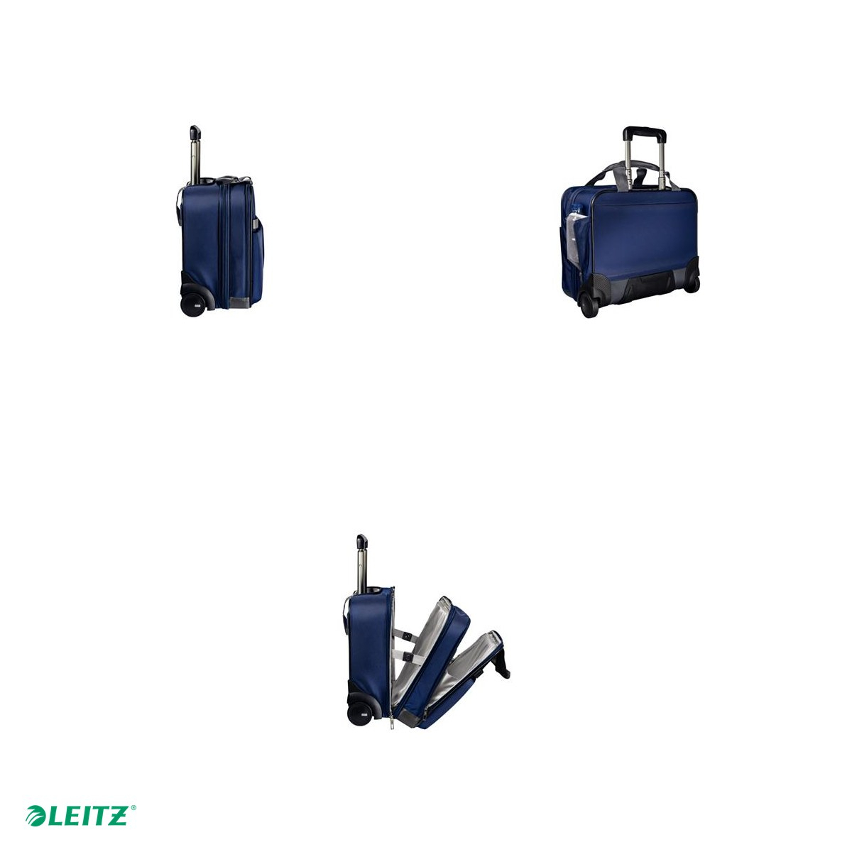 Geanta business cu 2 rotile Leitz Complete Smart Traveller, pentru laptop 15.6 inch, albastru-violet [4]