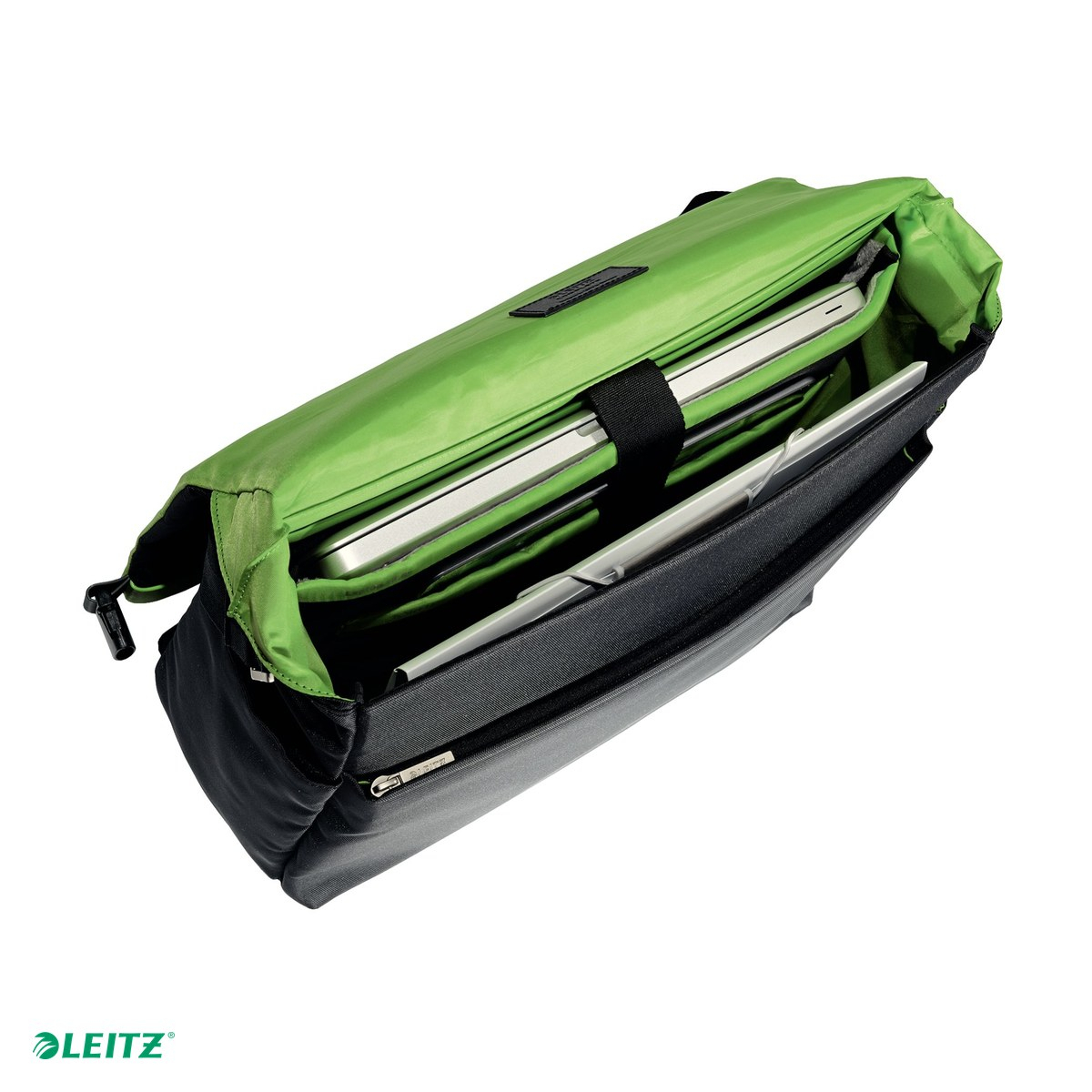 Geanta de umar Leitz Messenger, pentru laptop 15.6 inch, 390x290x155 mm, neagra [5]
