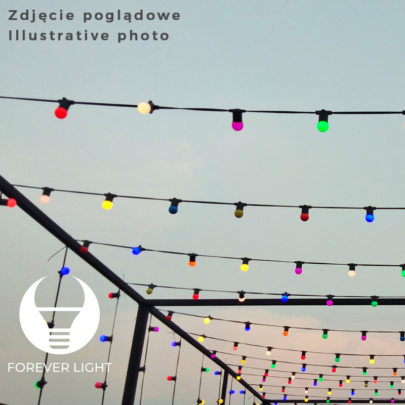 Ghirlanda luminoasa, Forever 86307, lungime 12 m, 10 soclu E27, IP65, extensibila [8]