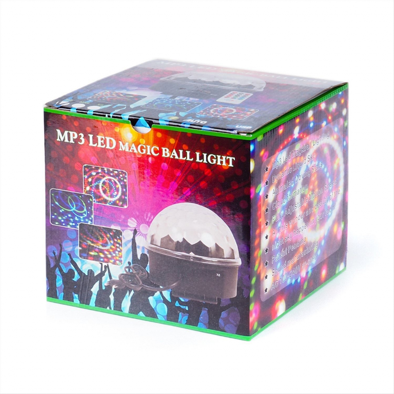 Glob cu lumini Led multicolor,rotativ,Magic Ball M6,diametru 20cm [10]