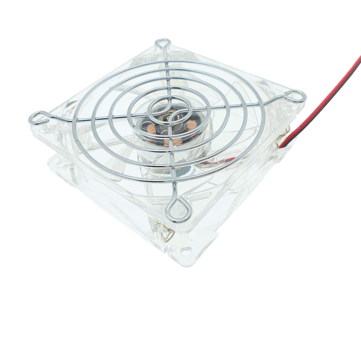 Grila de protectie ventilator 80 mm, din otel, argintie [10]
