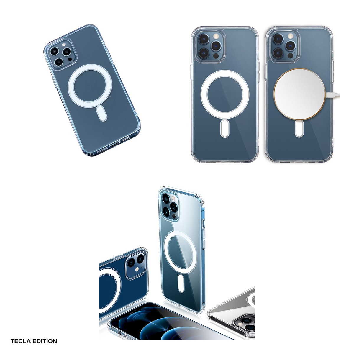 Husa Anti Shock 1 5 mm Mag big hole pentru Apple iPhone 11, Carcasa magnetica, Transparent [5]