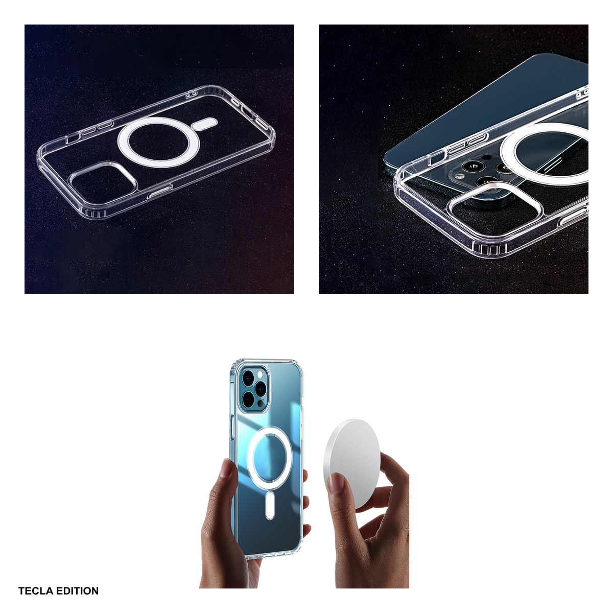 Husa Anti Shock 1 5 mm Mag big hole pentru Apple iPhone 11, Carcasa magnetica, Transparent [6]
