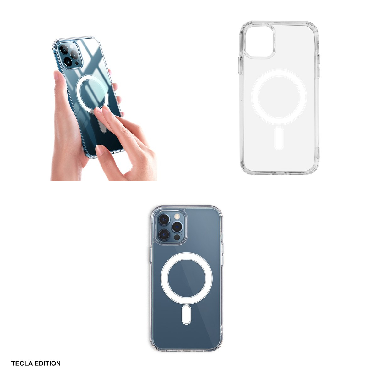 Husa Anti Shock 1 5 mm Mag big hole pentru Apple iPhone 11, Carcasa magnetica, Transparent [4]