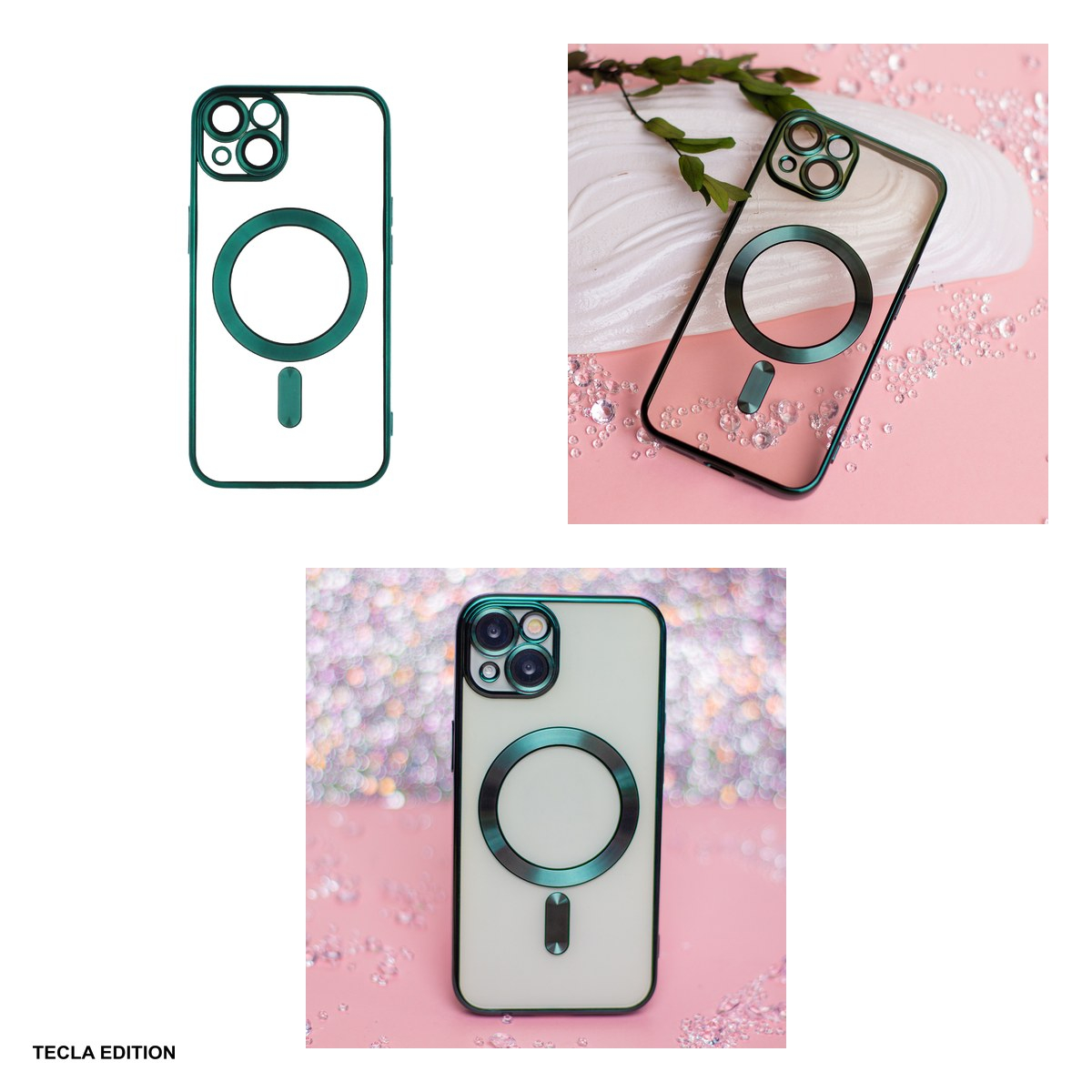 Husa Color Chrome Mag pentru Apple iPhone 17, Carcasa magnetica, Verde [4]