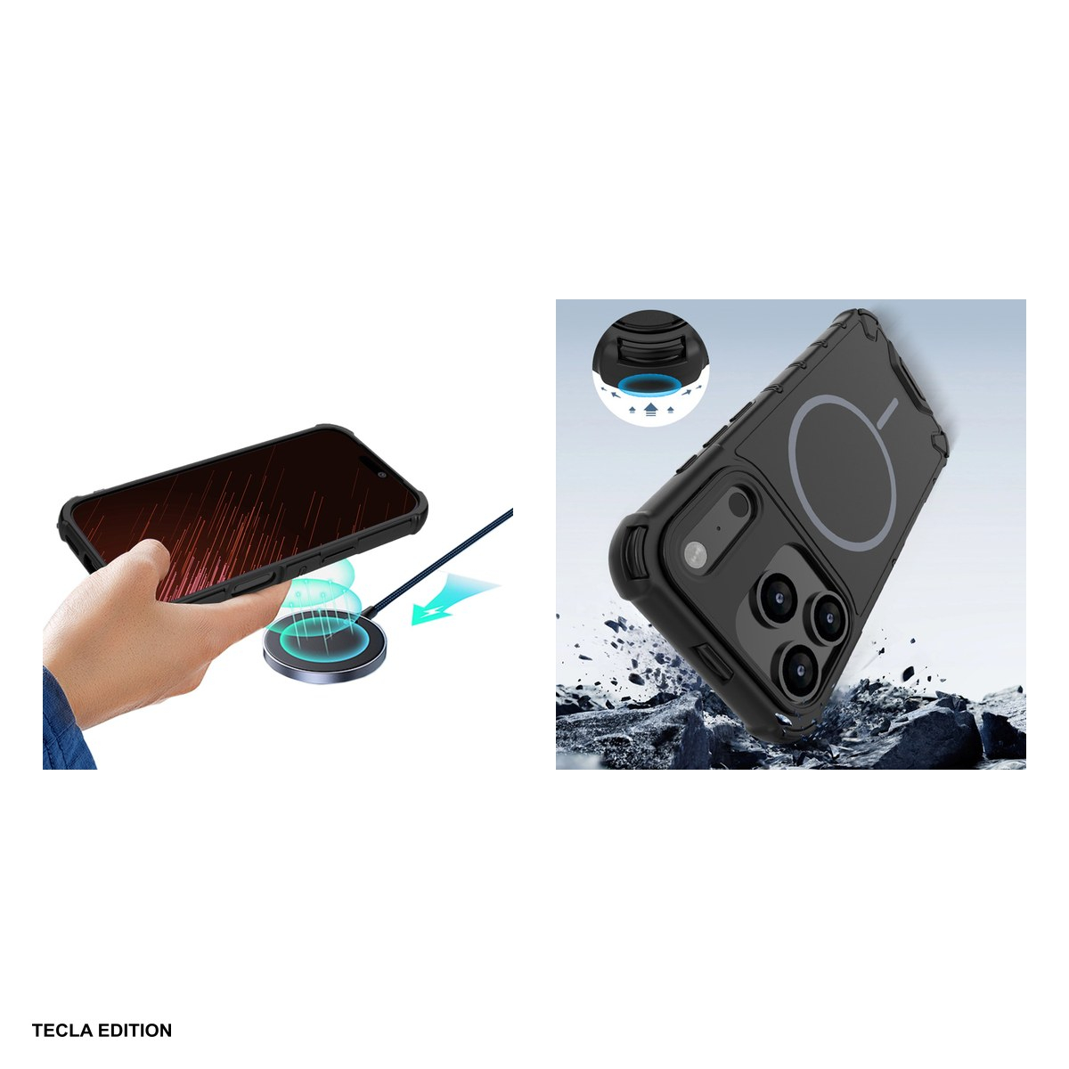 Husa Defender 2in1 Mag pentru Apple iPhone 16, Carcasa magnetica, Negru [5]