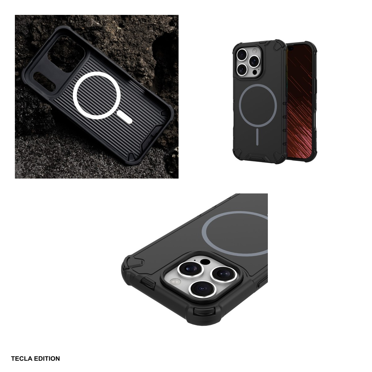 Husa Defender 2in1 Mag pentru Apple iPhone 16 Pro, Carcasa magnetica, Negru [4]