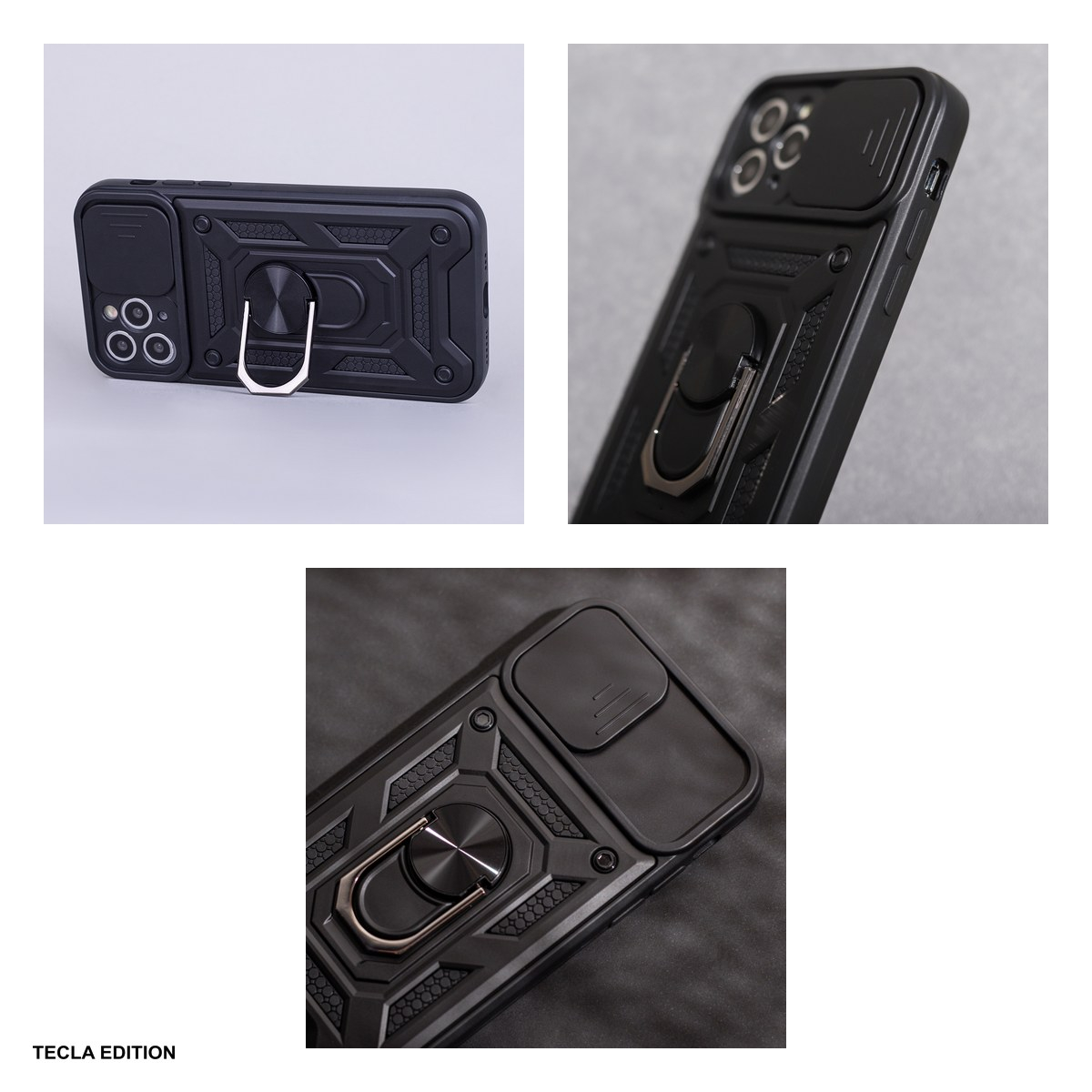 Husa Defender Slide pentru Honor 400 Smart, Carcasa, Negru [5]