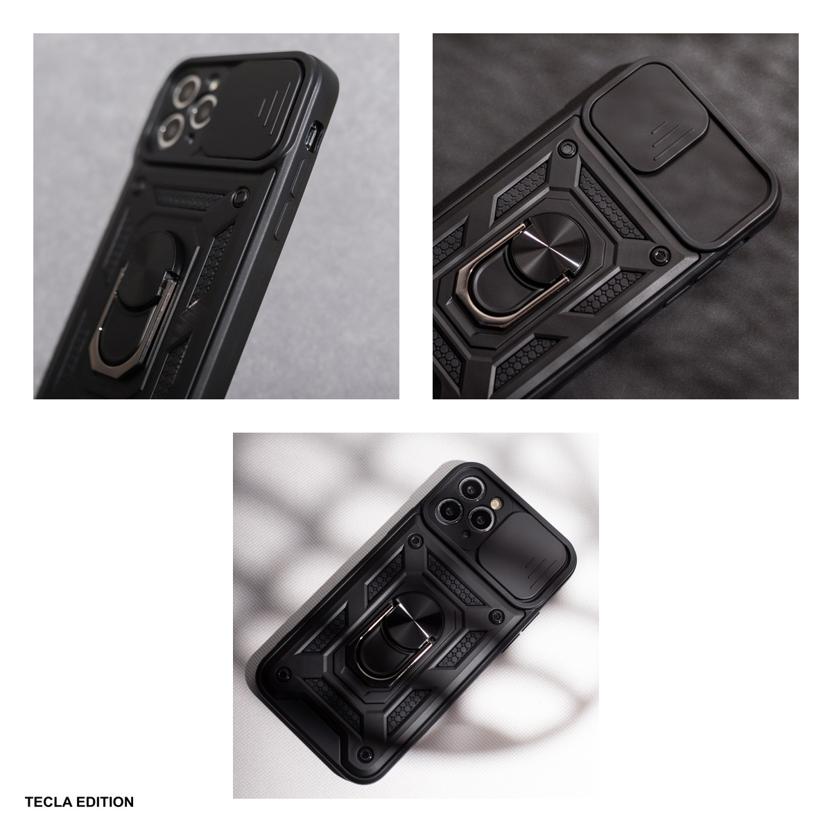 Husa Defender Slide pentru Honor Magic 7 Lite, Carcasa, Negru [5]