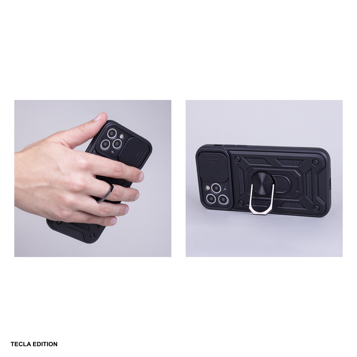Husa Defender Slide pentru Xiaomi Redmi Note 14 Pro Plus 5G, Carcasa, Negru [5]