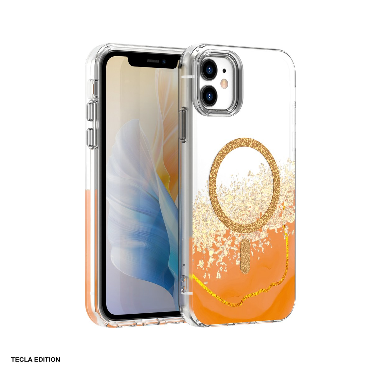 Husa Epoxy Mag pentru Apple iPhone 11, Carcasa magnetica, Portocaliu [2]