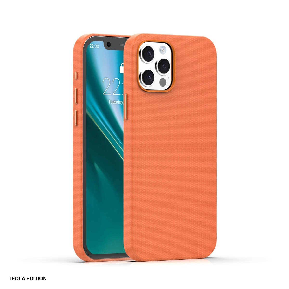 Husa Etteri Elegant Mag pentru Apple iPhone 12 Pro, iPhone 12, Carcasa magnetica, Portocaliu [2]