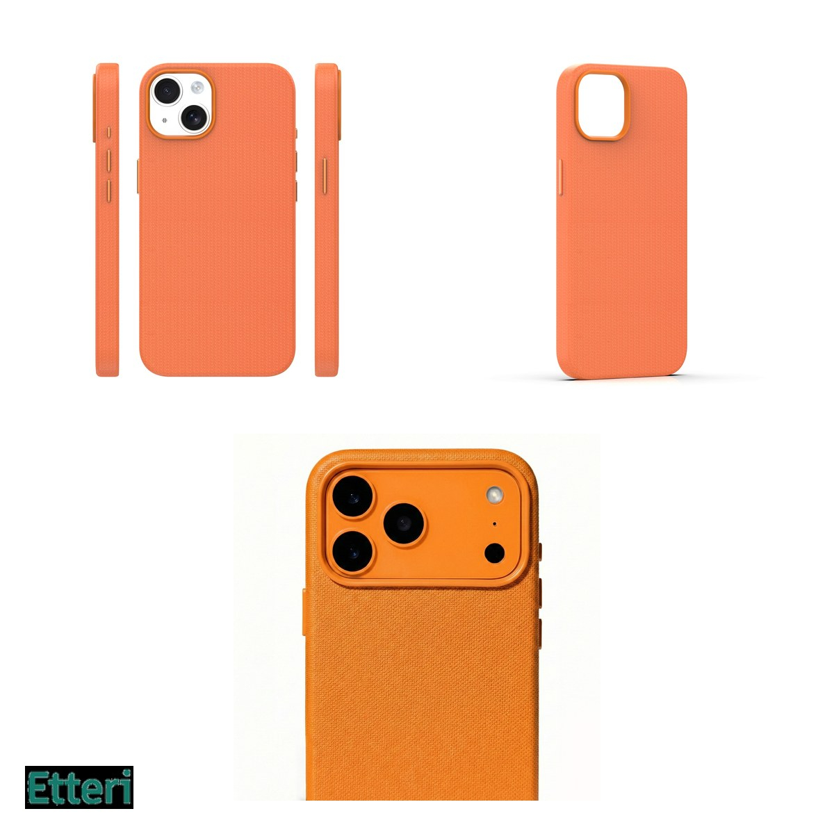 Husa Etteri Elegant Mag pentru Apple iPhone 15, Carcasa magnetica, Portocaliu [8]