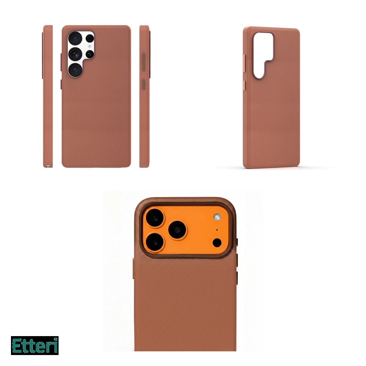 Husa Etteri Elegant Mag pentru Samsung Galaxy S25 Ultra, Carcasa magnetica, Maro [4]