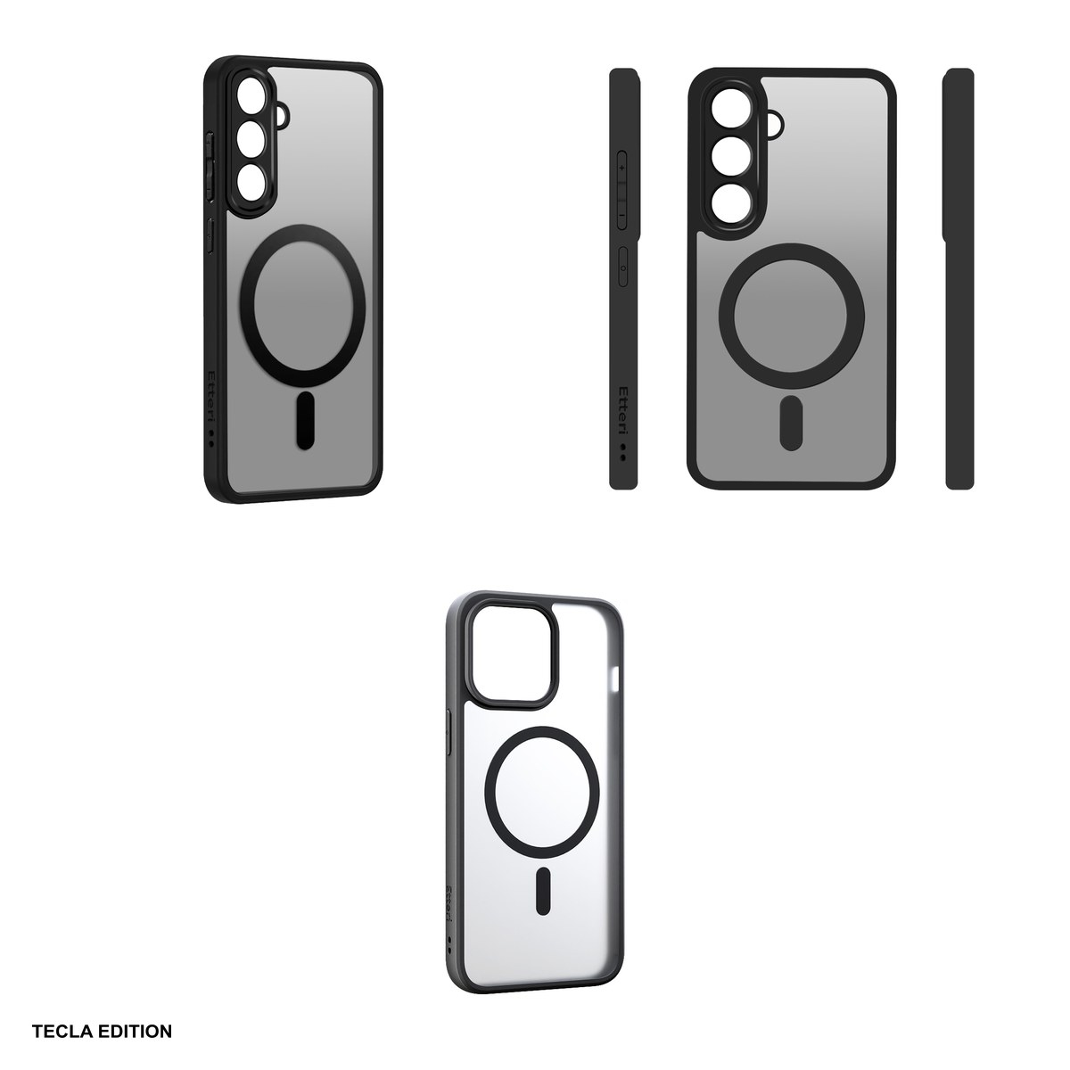 Husa Etteri Matt Mag pentru Samsung Galaxy A57 5G, Carcasa magnetica, Negru [4]