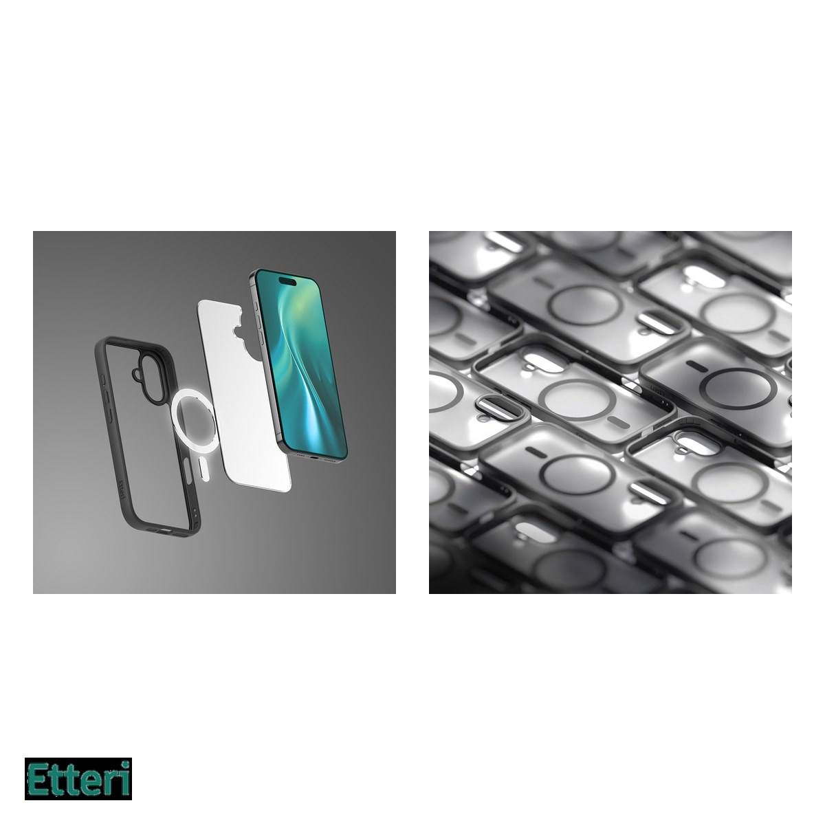 Husa Etteri Matt Mag pentru Samsung Galaxy S24 Ultra, Carcasa magnetica, Negru [5]