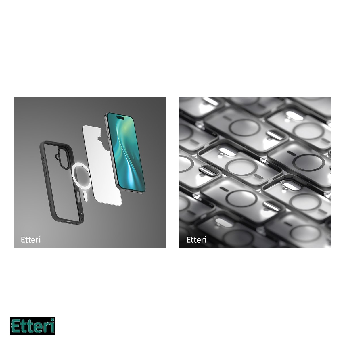 Husa Etteri Matt Mag pentru Samsung Galaxy S25, Carcasa magnetica, Negru [5]