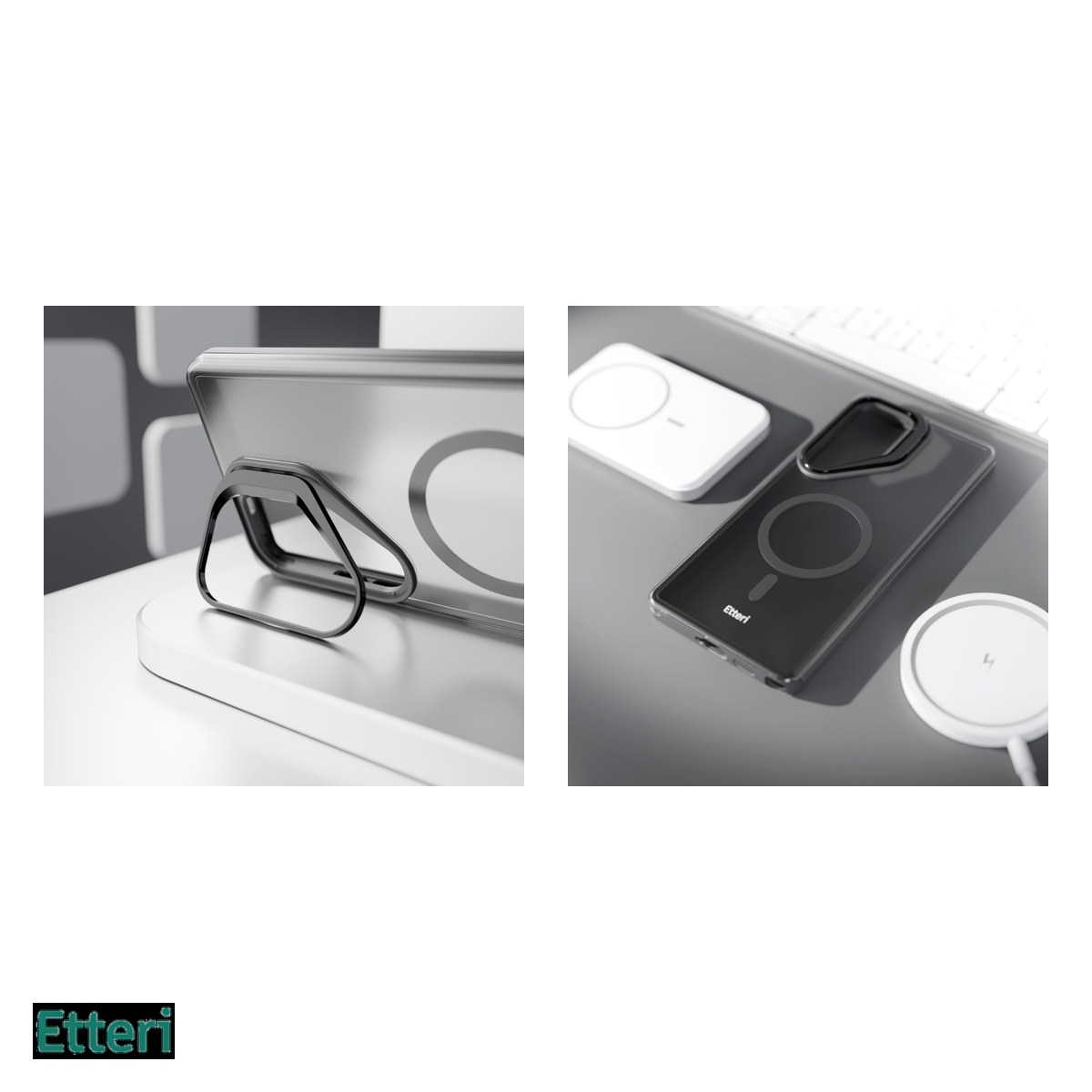 Husa Etteri Morning Fog pentru Samsung Galaxy S25 Ultra, Carcasa magnetica, Negru [5]