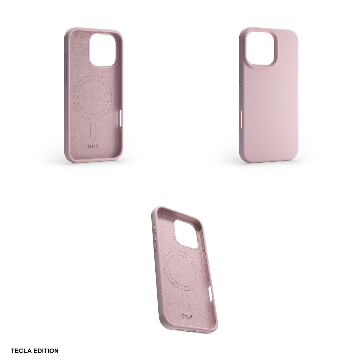 Husa Etteri Silicone Mag pentru Apple iPhone 16 Pro Max, Carcasa magnetica, Roz [5]