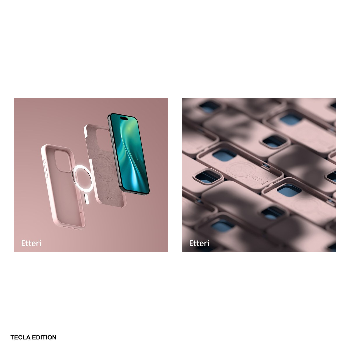 Husa Etteri Silicone Mag pentru Apple iPhone 16 Pro Max, Carcasa magnetica, Roz [7]