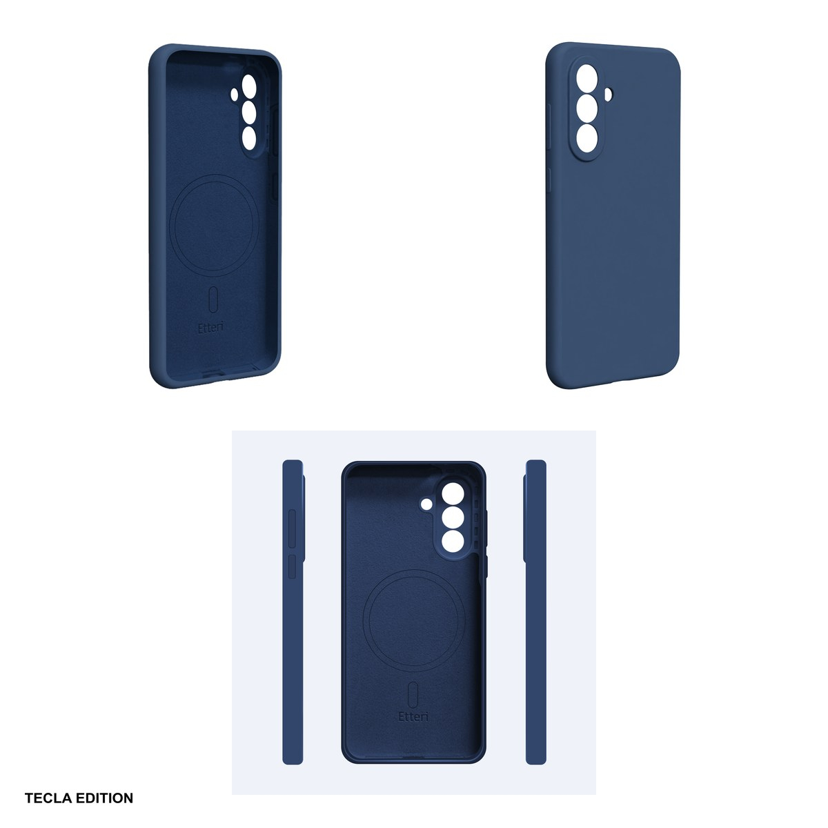 Husa Etteri Silicone Mag pentru Samsung Galaxy A57 5G, Carcasa magnetica, Albastru [4]