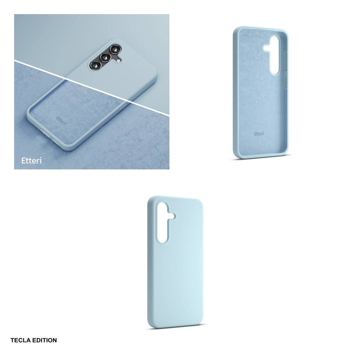 Husa Etteri Silicone Mag pentru Samsung Galaxy S25 Edge, Carcasa magnetica, Albastru [4]
