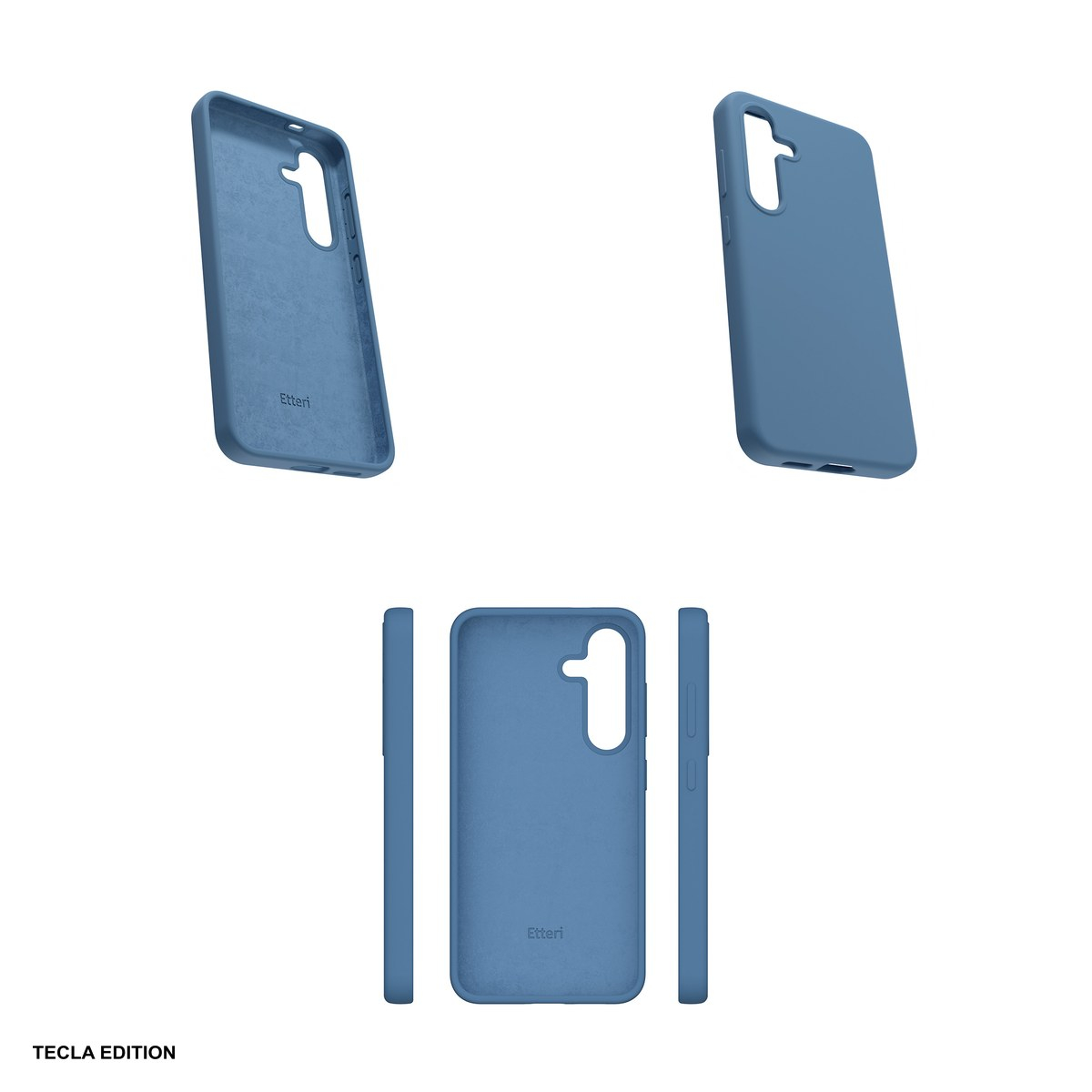 Husa Etteri Silicone Mag pentru Samsung Galaxy S25 Edge, Carcasa magnetica, Albastru inchis [5]