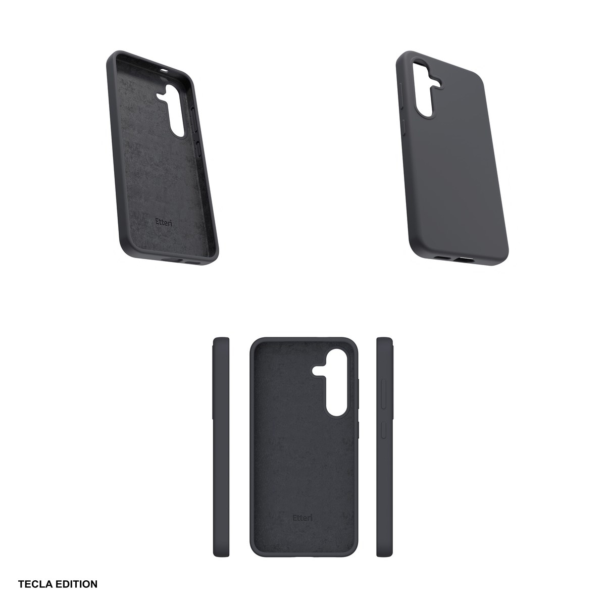 Husa Etteri Silicone Mag pentru Samsung Galaxy S25 Edge, Carcasa magnetica, Negru [5]