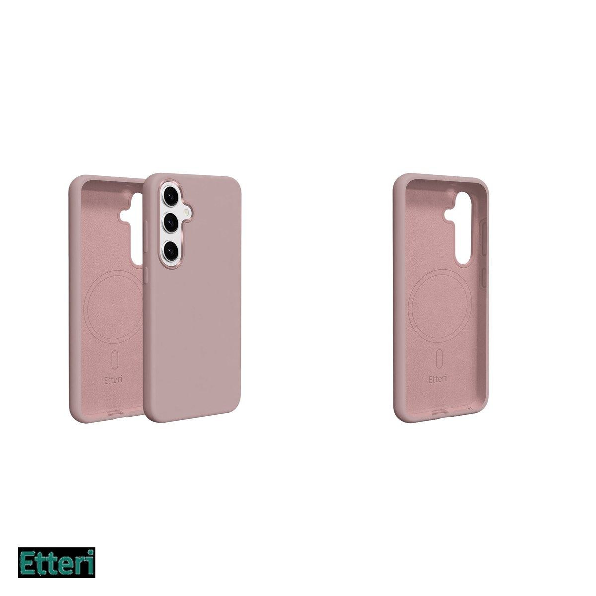 Husa Etteri Silicone Mag pentru Samsung Galaxy S26 Ultra, Carcasa magnetica, Roz [5]