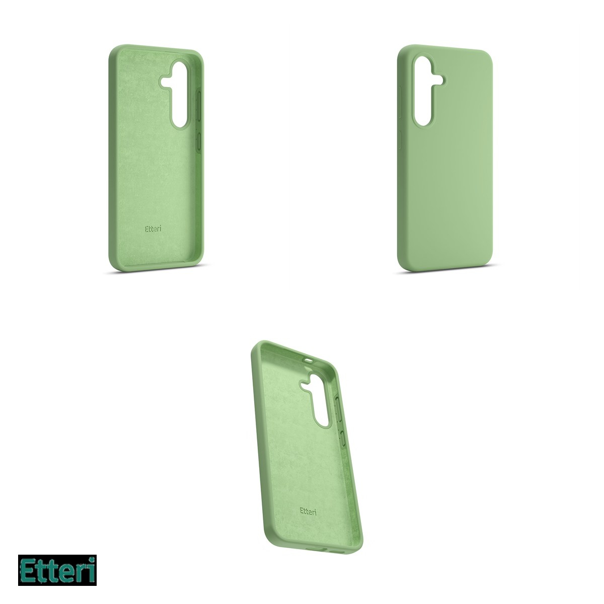 Husa Etteri Silicone pentru Samsung Galaxy S24, Carcasa, Verde [4]